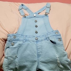 (Kids) Soft Denim Shortalls